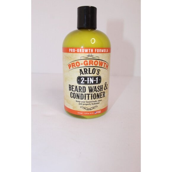 Arlo's Pro-Growth Formula 2-in-1 Beard Wash & Conditioner 12 oz Hydration - Picture 1 of 8
